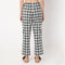 Ankle Length Straight Fit Checkered Lounge Pyjamas