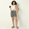 Above Knee Checkered Lounge Shorts