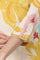 Yellow Bold Floral Printed Modal Straight Kurta and Pants Co-ord Set