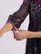 Floral Printed Flared Sheer Kota Kurta & Straight Pant with Dupatta Set