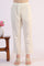 White Embroidered Lace Straight Pure Cotton Kurta & Straight Pant With Dupatta Set