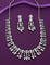 Designer Rhodhium Polish Zirconia Necklace Set
