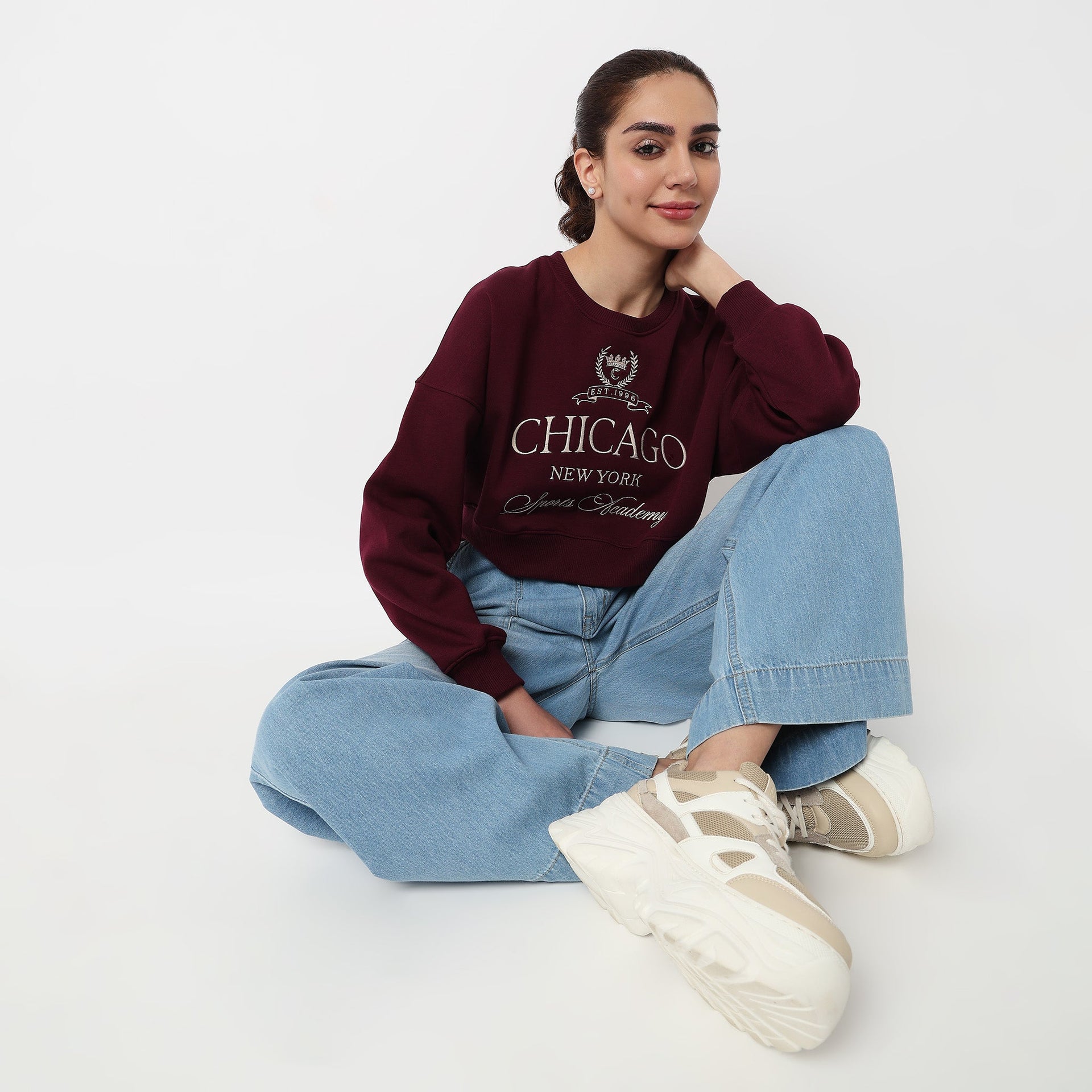 Boxy Fit Graphic Sweat Tee