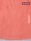 Pure linen saree peach orange with patola prints and silver zari woven piping border
