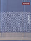 Semi gadwal saree grey with butta prints and zari woven border