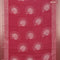 Semi gadwal saree maroon with butta prints and zari woven border