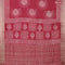 Semi gadwal saree maroon with butta prints and zari woven border