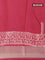 Semi gadwal saree maroon with butta prints and zari woven border