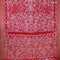Semi gadwal saree maroon with allover batik prints and zari woven border