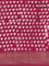 Semi gadwal saree maroon with allover batik prints and zari woven border