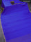 Pure mysore crepe silk saree royal blue with allover self emboss and zari woven border