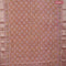 Semi gadwal saree pastel pink with allover floral prints and zari woven border