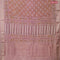 Semi gadwal saree pastel pink with allover floral prints and zari woven border