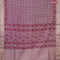 Semi gadwal saree pastel purple with allover floral butta prints and zari woven border