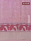 Semi gadwal saree pastel purple with allover floral butta prints and zari woven border
