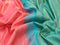Pure kanjivaram silk saree peach pink and teal green with allover zari woven brocade weaves and rich zari woven border