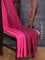 Arani semi silk saree pink with allover thread weaves in borderless style