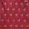 Banarasi cotton saree maroon with copper zari woven geometric buttas and piping border