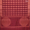 Banarasi cotton saree maroon with copper zari woven ikat weaves and copper zari woven border