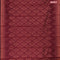 Banarasi cotton saree maroon with copper zari woven leaf buttas and temple zari woven border