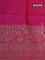 Banarasi handloom dupion saree magenta pink with thread & zari woven buttas and zari woven border