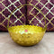 Gift Basket Gold Coated Flower Basket with Handle (Dia 5 Inches)