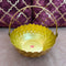 Gift Basket Gold Coated Flower Basket with Handle (Dia 7 Inches)