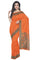 Coimbatore Cotton Emboss Saree - Orange