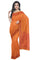 Coimbatore Cotton Emboss Saree - Orange