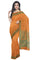 Coimbatore Cotton Emboss Saree - Orange