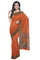Coimbatore Cotton Emboss Saree - Orange