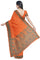 Coimbatore Cotton Emboss Saree - Orange