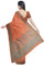 Coimbatore Cotton Emboss Saree - Orange