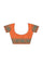 Coimbatore Cotton Emboss Saree - Orange