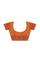 Coimbatore Cotton Emboss Saree - Orange