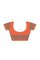 Coimbatore Cotton Emboss Saree - Orange