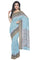 Coimbatore Cotton Fancy Emboss Saree - Light Blue