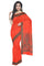 Coimbatore Emboss Cotton Saree - Orange