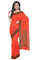 Coimbatore Emboss Cotton Saree - Orange