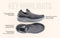 Ease Walk Slip Ons : Grey