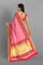 LIGHT PINK and MAGENTA BUTTIS SILK Saree with BANARASI