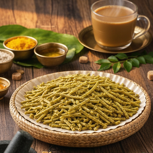 Karivepaku Karapusa – Crispy Curry Leaf Snack
