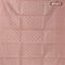 Kota tissue saree peach pink shade with allover zari weaves and zari woven border