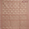 Kota tissue saree peach with zari woven buttas in borderless style