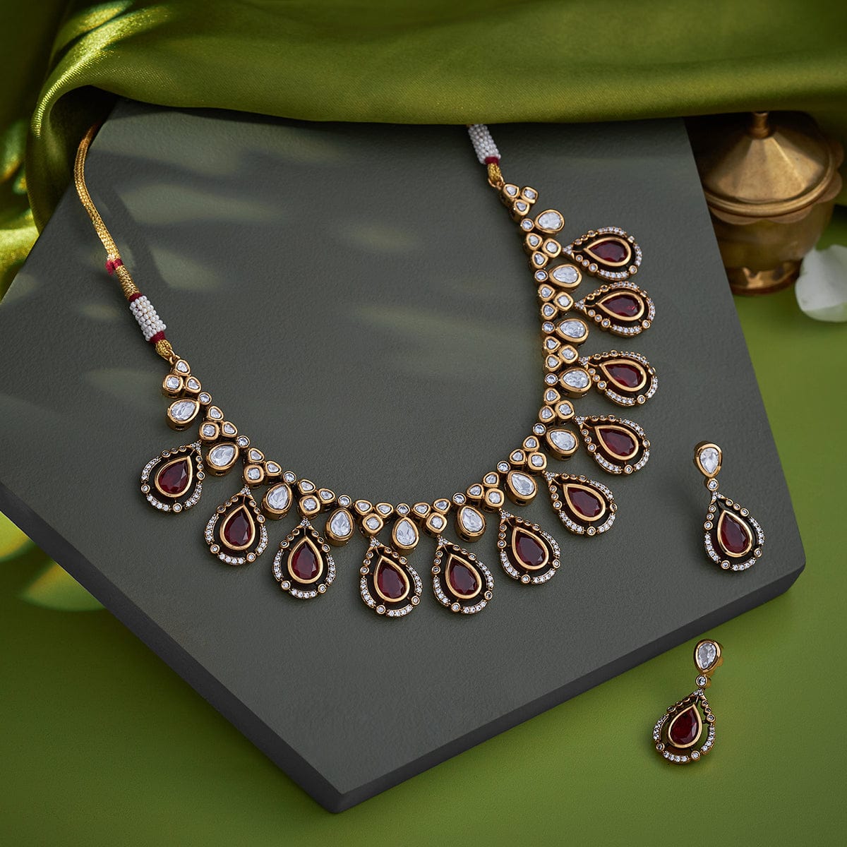 Kundan Necklace 164015