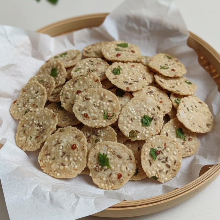 Masala Chekkalu (Traditional Andhra Spiced Rice Crackers)