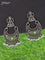 Oxidised haaram kemp and cz stone with lakshmi pendant