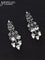 Oxidised haaram with cz stone and lakshmi pendant