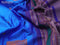 Pure kanjivaram silk saree cs blue and dark blue with thread woven buttas and long thread woven border zero zari