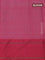 Pure tussar silk saree red and pink with allover floral prints and temple design zari woven border